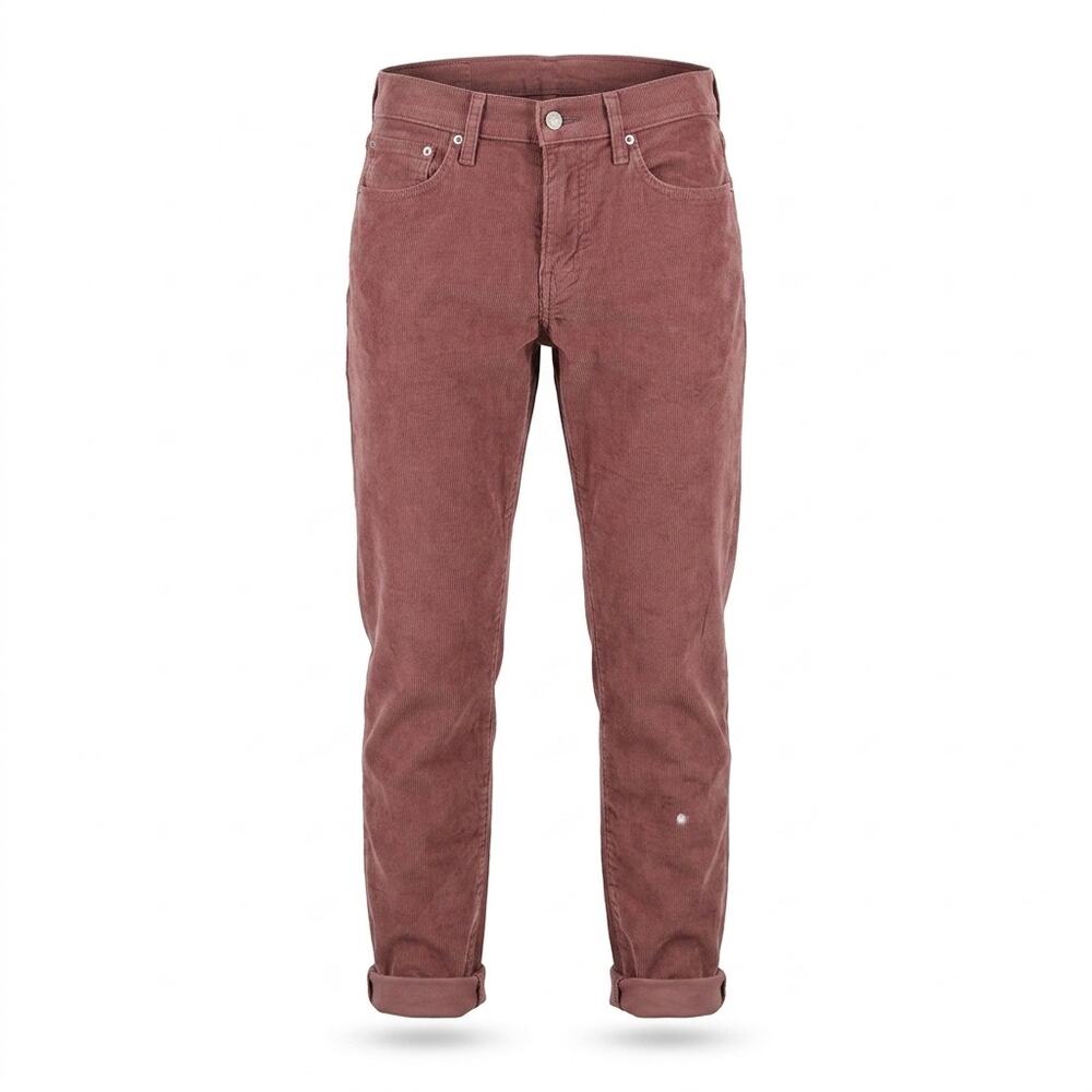Levi's 502 Pink Tapered Corduroy Stretch Jeans Men Size W29 L32